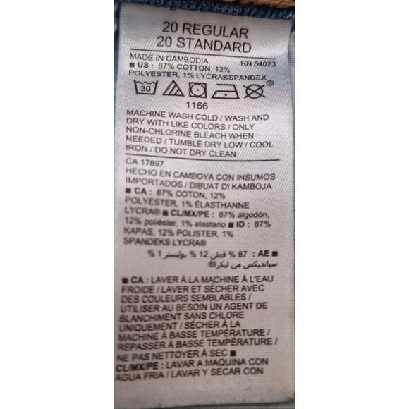 Old Navy Women 20 Medium Wash "Semi Fitted" Stretch Pockets Comfort Denim Shorts - Picture 4 of 4